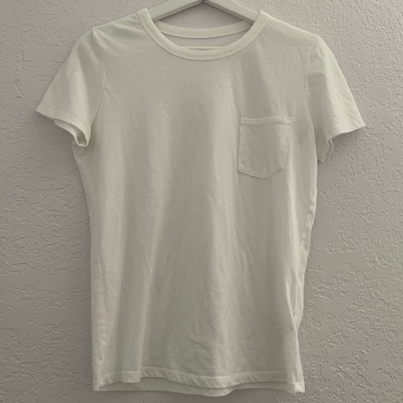 BDG Tops - BDG White Pocket Tee